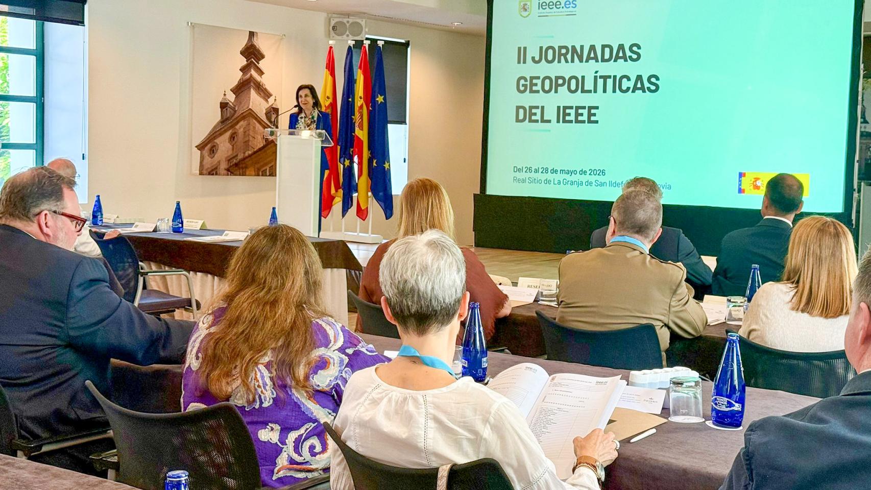 Margarita Robles, ministra de Defensa, en la inauguración II Jornadas Geopolíticas del Instituto Español de Estudios Estratégicos bajo el título “El orden internacional en transición”