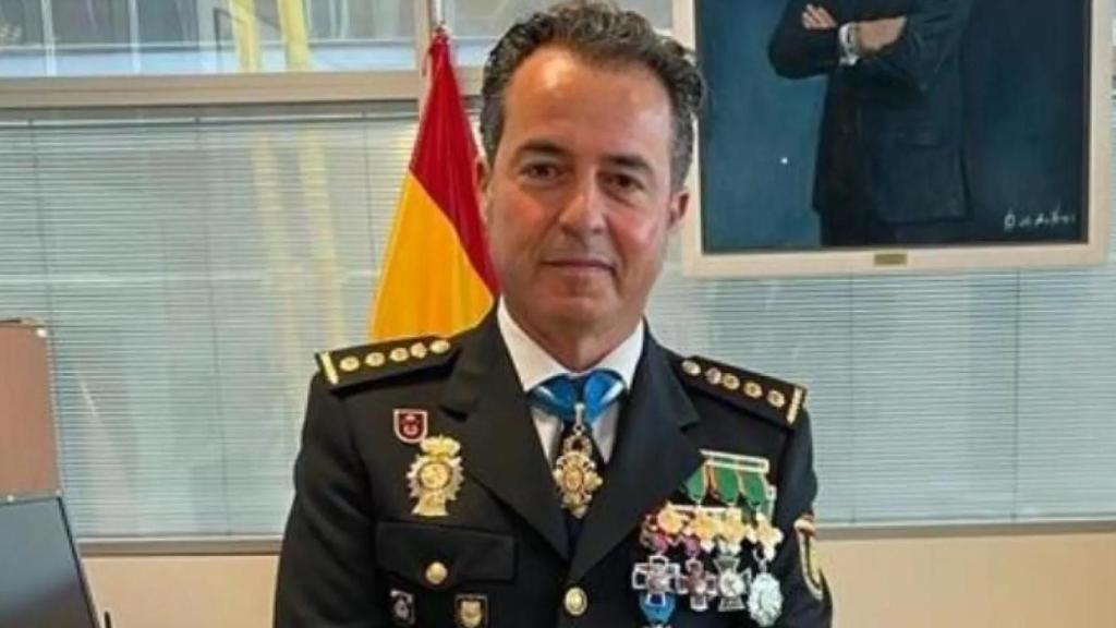 El comisario Gómez Martín, tras ser nombrado jefe de la Policía en Canarias, en 2022.