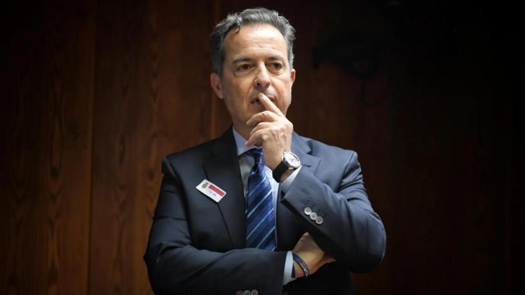 El jefe superior de Policía de Canarias y excomisario del Aeropuerto Adolfo Suárez-Madrid Barajas, Jesús María Gómez Martín, comparece en la Comisión de Investigación por el 'caso Koldo'.