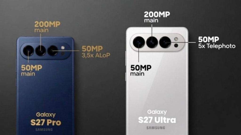 Posible diseño del Galaxy S27 Pro y Galaxy S27 Ultra