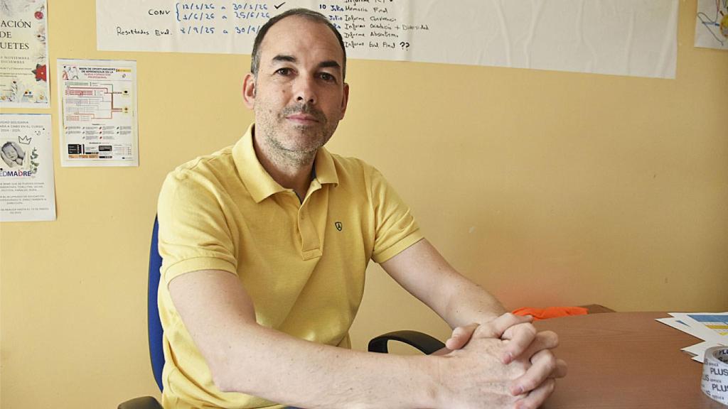 Imagen de Juan Carlos González durante la entrevista.