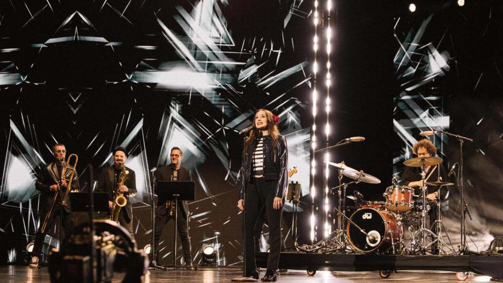 Luz Casal, actuando en los Premios de la Música. Foto: Celine Centurion