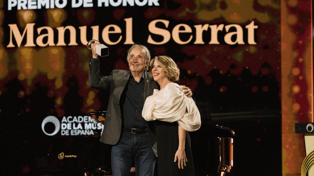 Serrat, con Sole Giménez. Foto: Celine Centurion