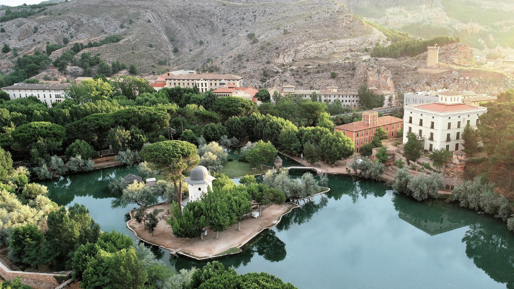 Así es el balneario desde el cielo.