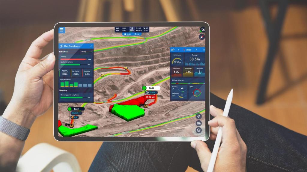 Gemelo digital en una tablet