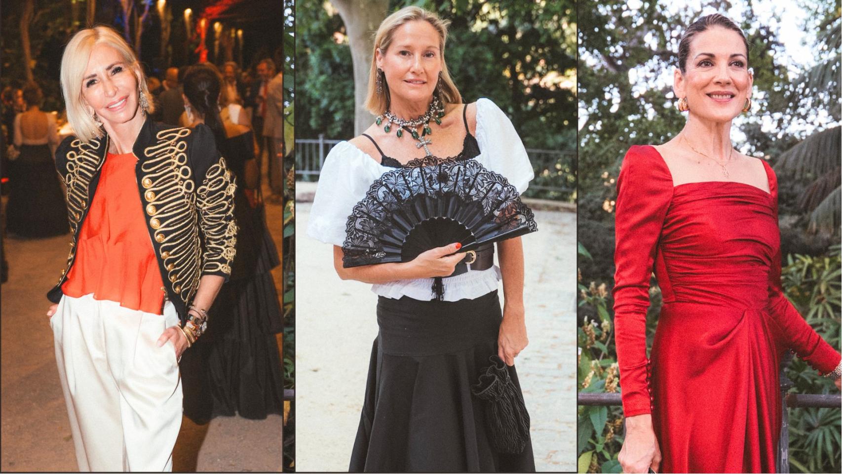 María Porto, Fiona Ferrer y Remedios Cervantes, en un 'collage' de Magas.