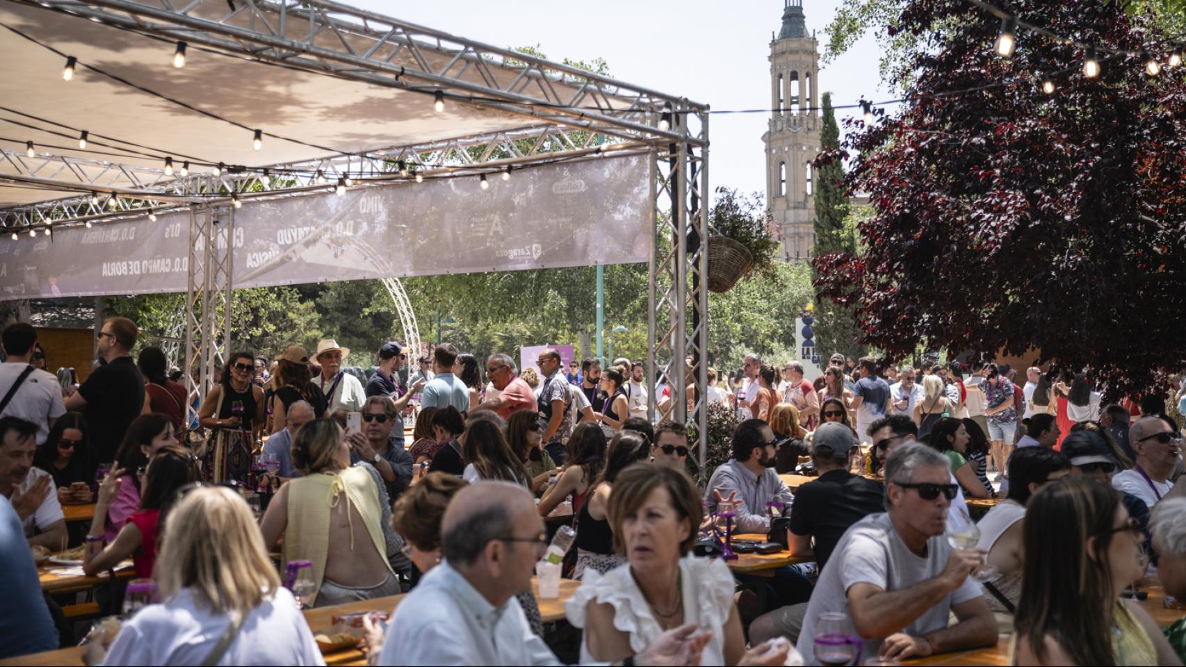 Parque Macanaz durante la Feria de la Garnacha 2025.