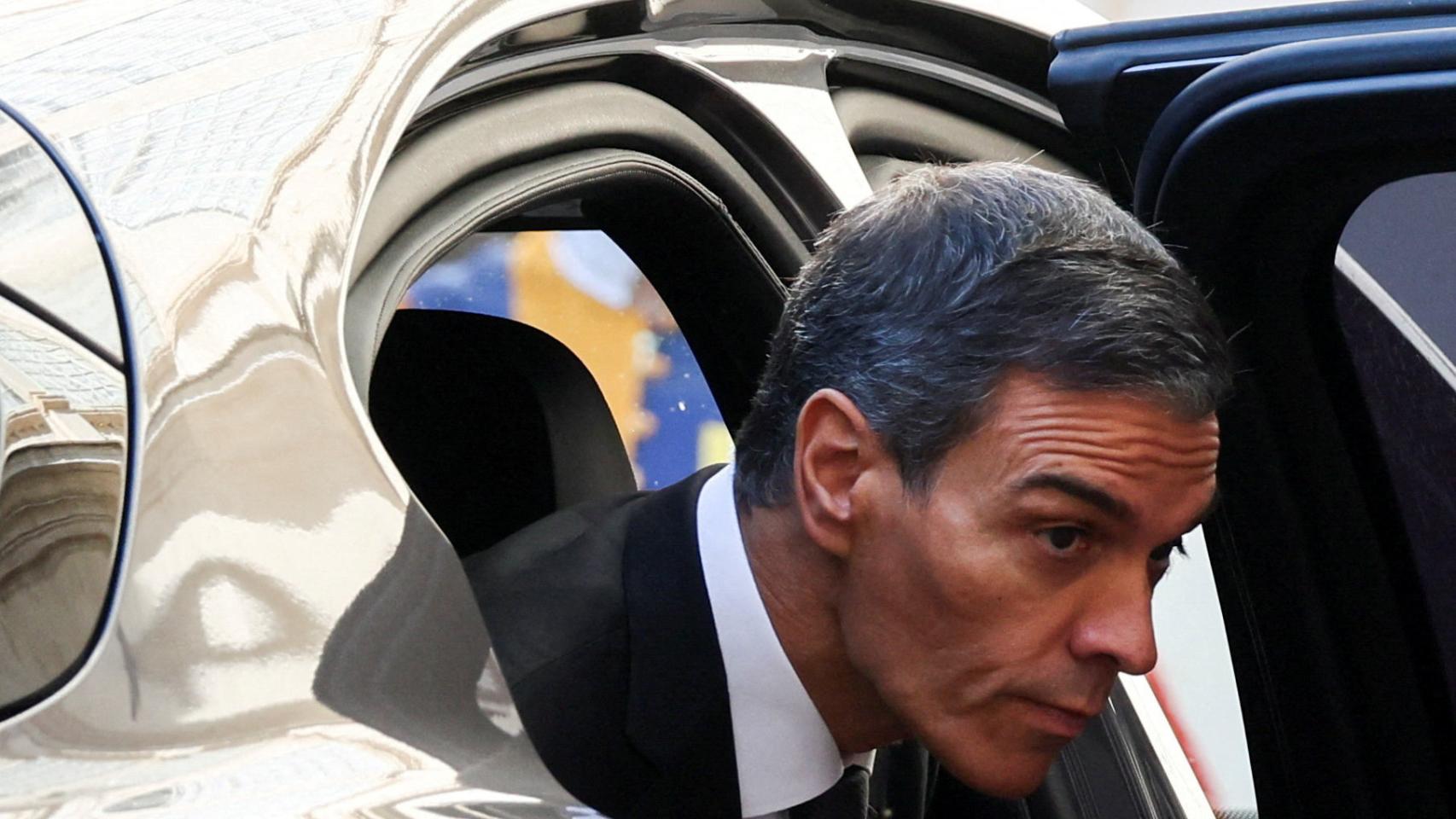 Pedro Sánchez este miércoles a su llegada a la Santa Sede.