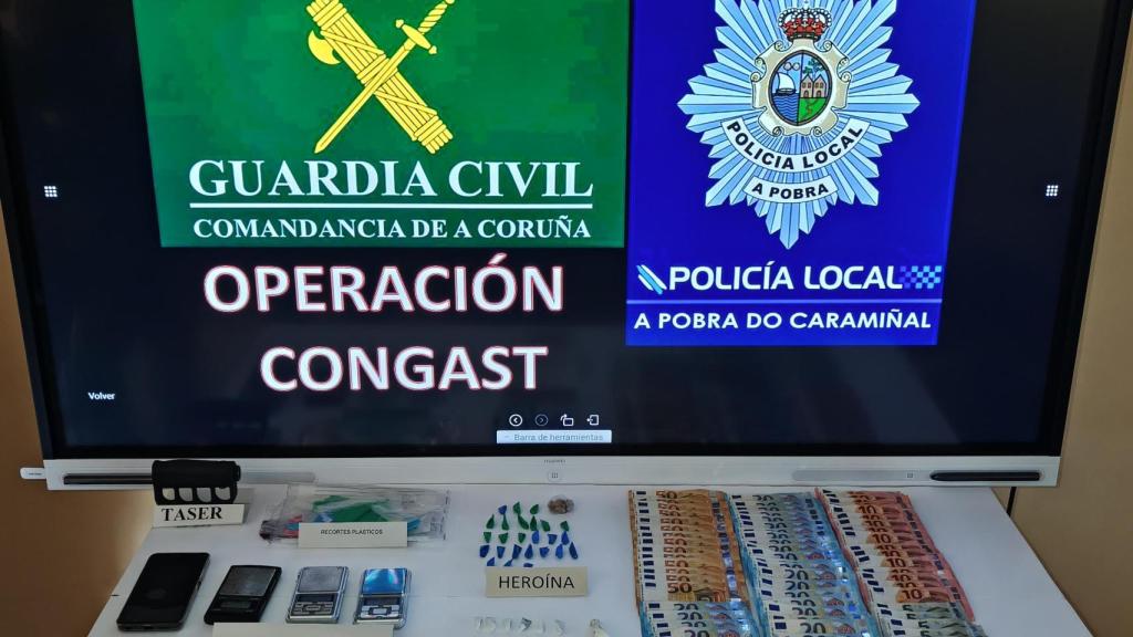 Desarticulado un punto de venta de estupefacientes en A Pobra do Caramiñal (A Coruña)
