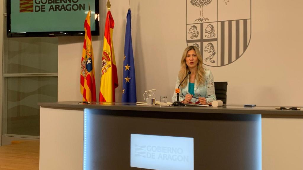 La vicepresidenta Mar Vaquero, este miércoles, en la rueda de prensa tras el Consejo de Gobierno.