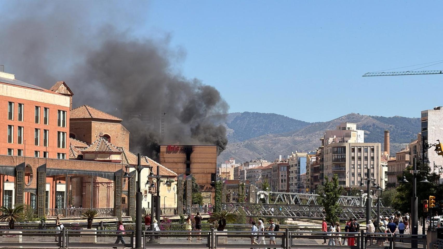 Una imagen del incendio.