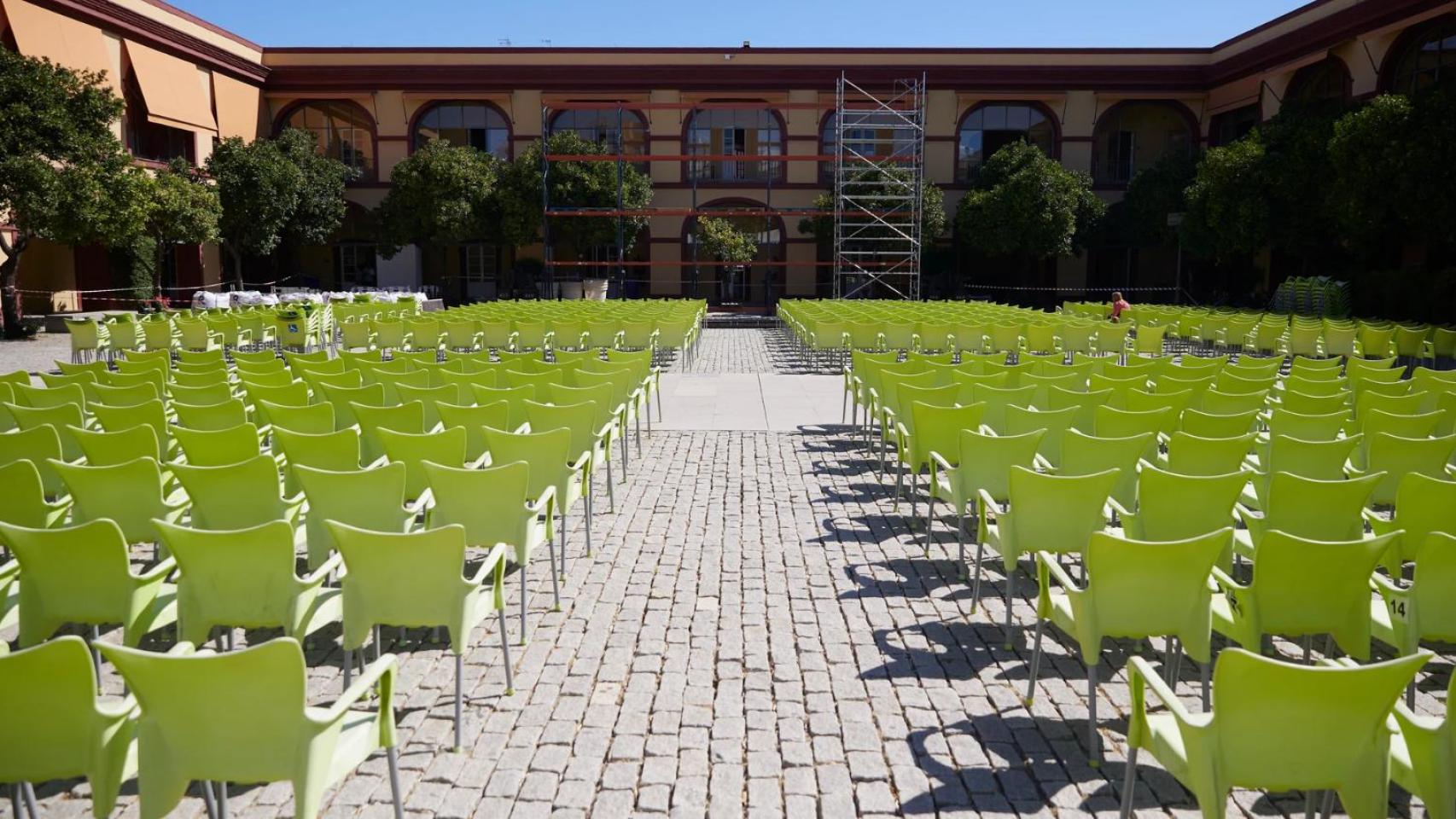  Diputación donde se proyectarán durante Julio, Agosto y mediados de Septiembre la programación de la temporada. Archivo-EP