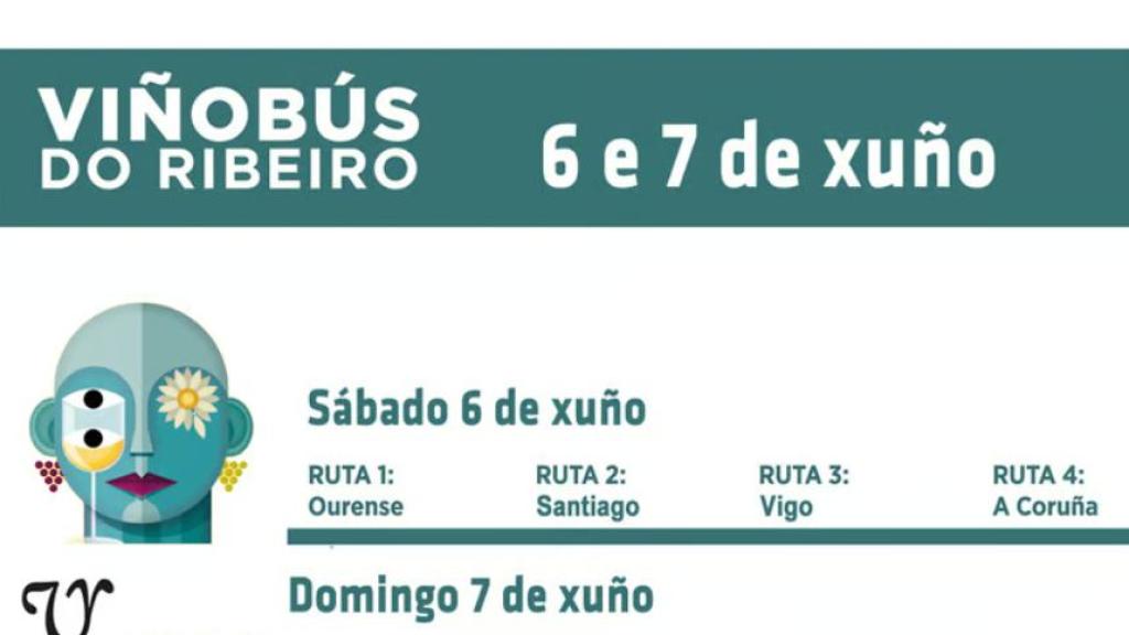 Cartel de la Jornada de Puertas abiertas de la Ruta do Viño do Ribeiro