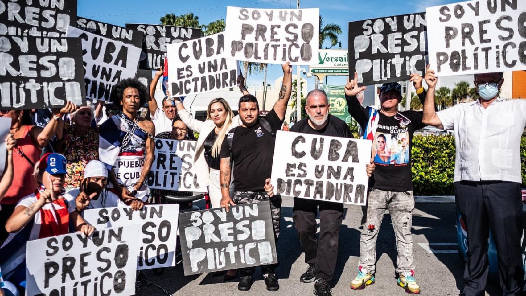 Exiliados cubanos en Miami.