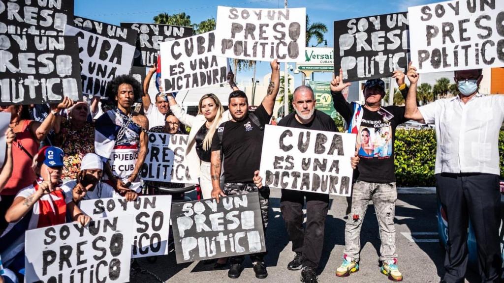 Exiliados cubanos en Miami.