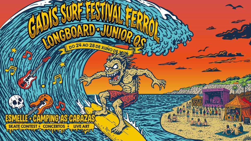 Cartel de la edición 2026 de Classic Surf Pro de Esmelle