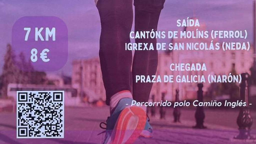 Cartel de la 5.ª edición de la Andaina Solidaria de Carmela Pino