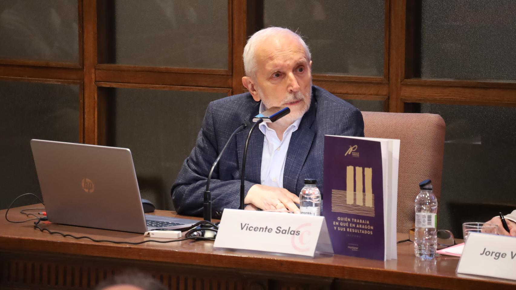 Vicente Salas, profesor emérito de la Universidad de Zaragoza