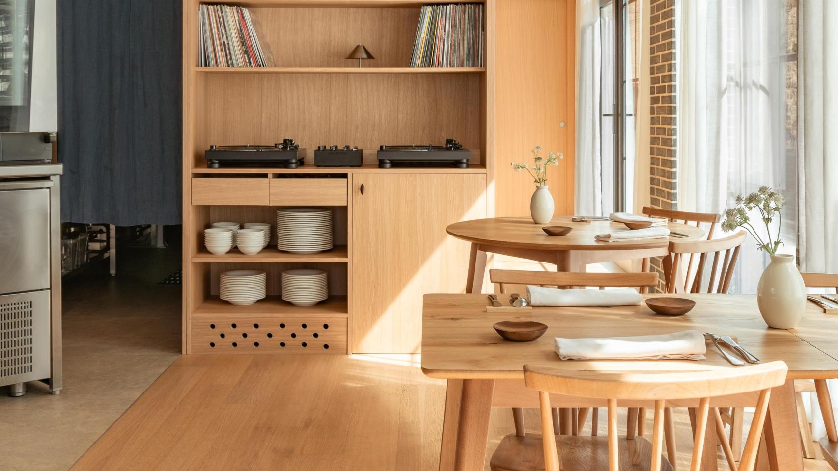 El interior del restaurante Flor.