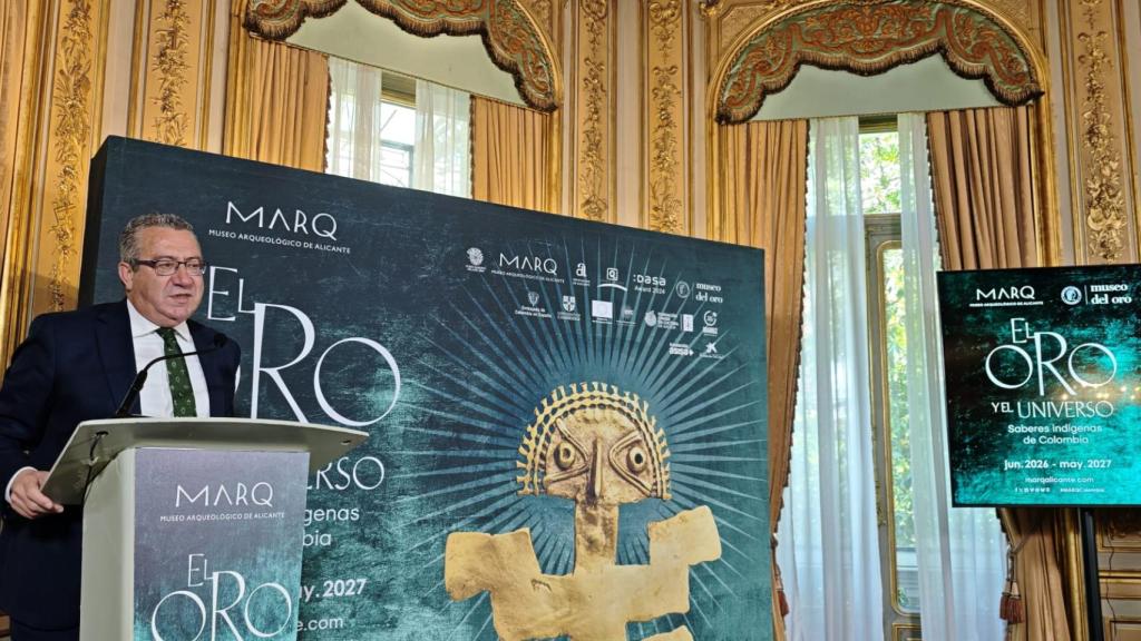 Toni Pérez, presidente de la Diputación, en el acto de Casa de América en Madrid.