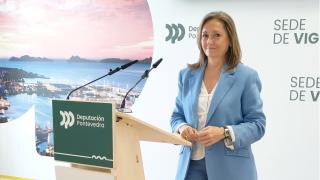 La vicepresidenta de la Diputación de Pontevedra, Luisa Sánchez