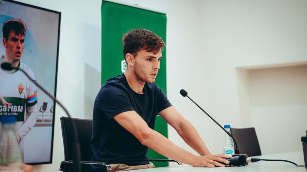 Aleix Febas esta mañana en rueda de prensa.