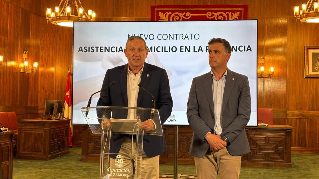 El presidente de la Diputación de Zamora, Javier Faúndez, y el diputado de Política Social, Ramiro Silva.
