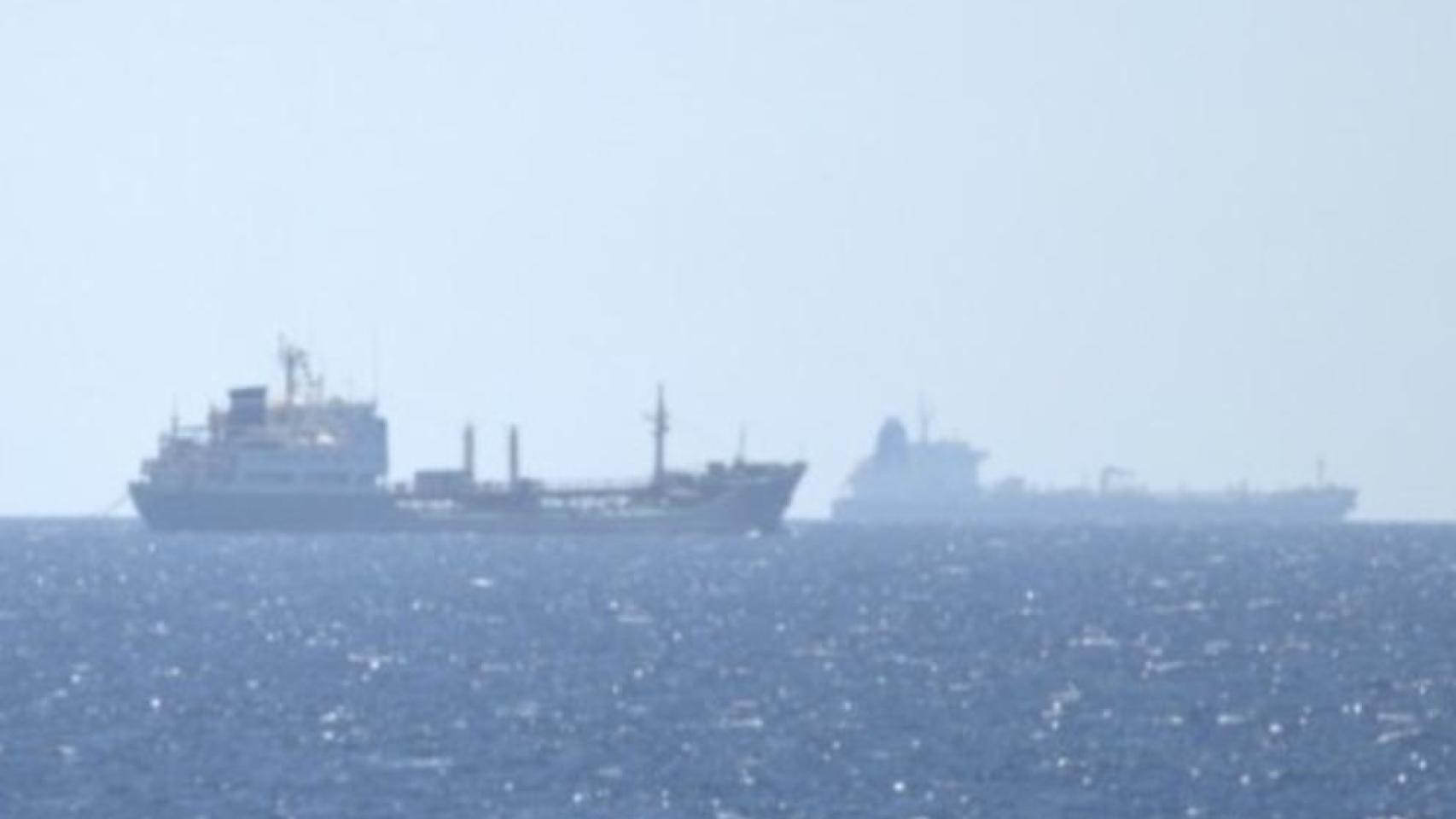 Buques rusos monitorizados por la Armada española.