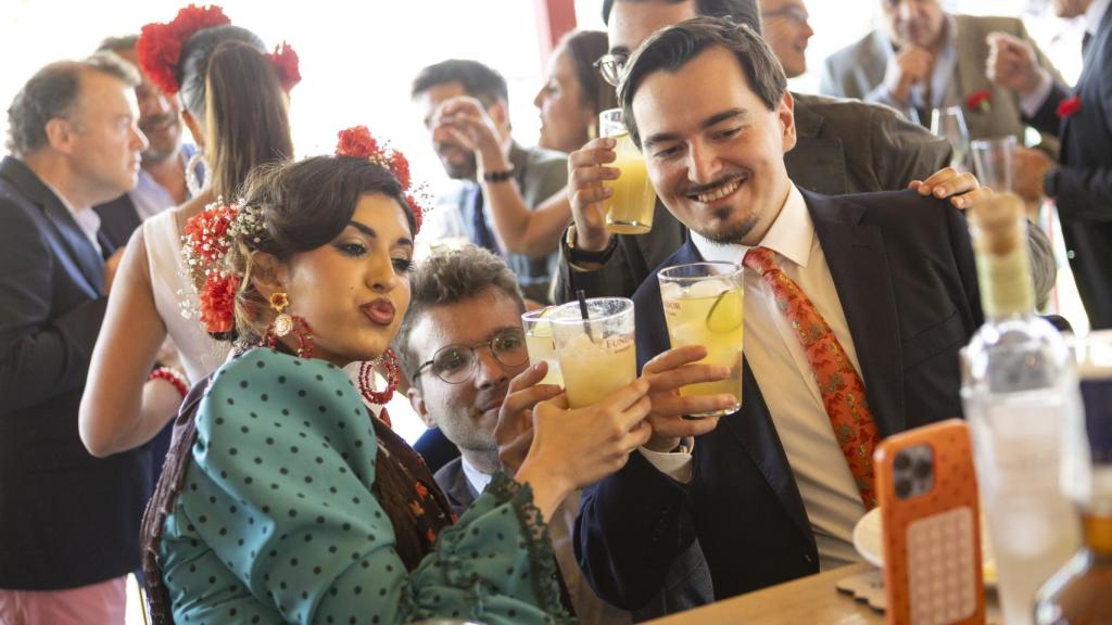Un momento durante la feria.