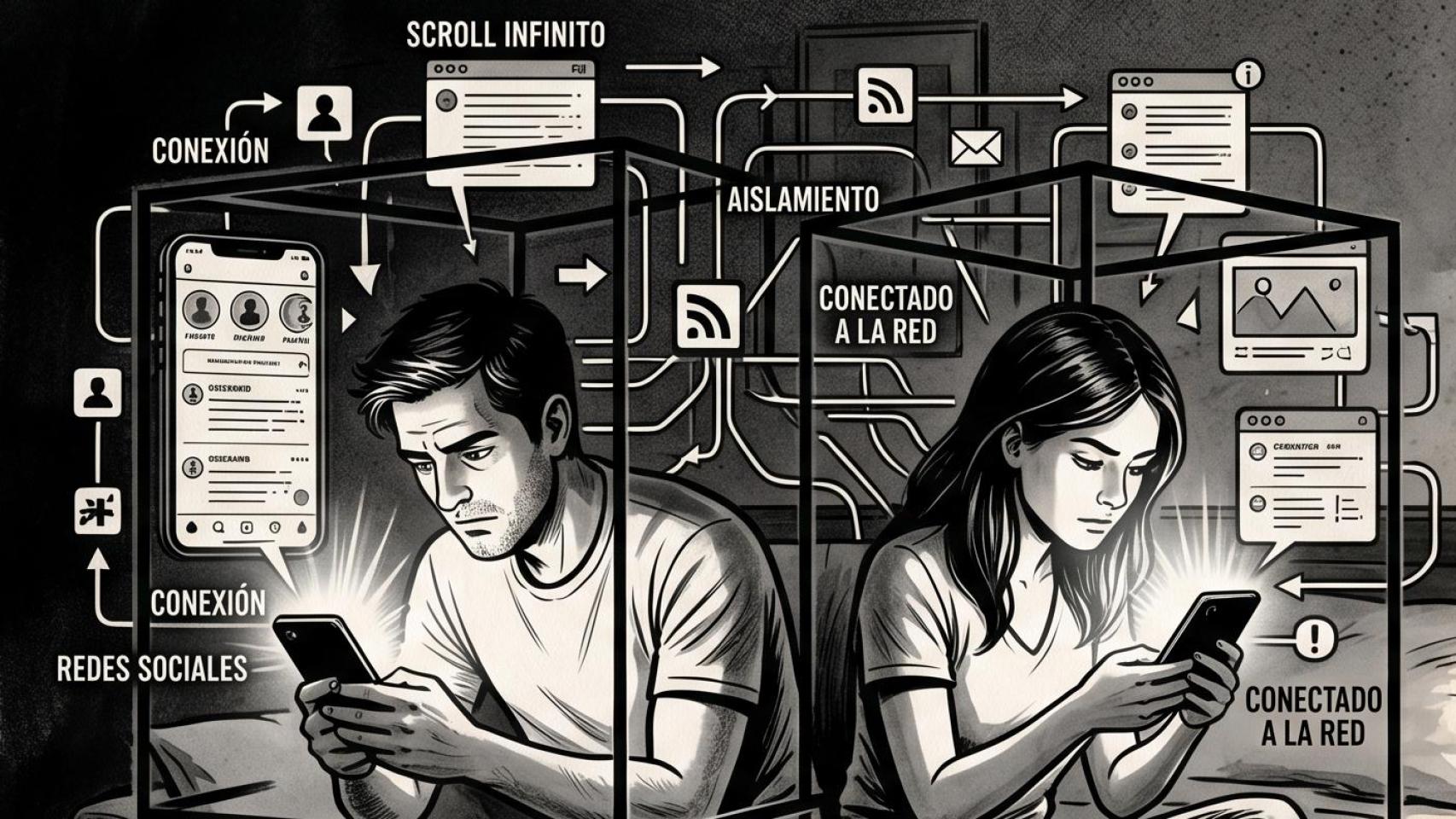 La desconexión digital según la IA.