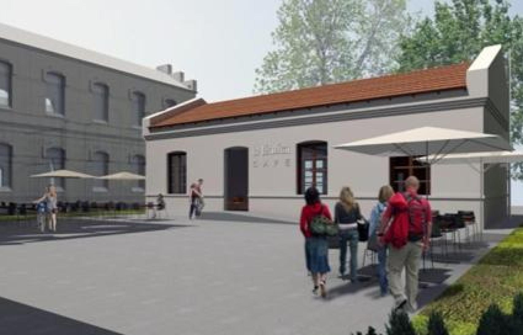 Imagen exterior de la futura cafetería.