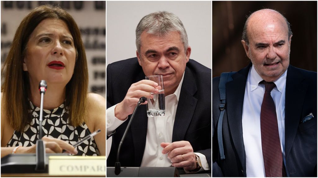 Leire Díez, Santos Cerdán y Gaspar Zarrías.