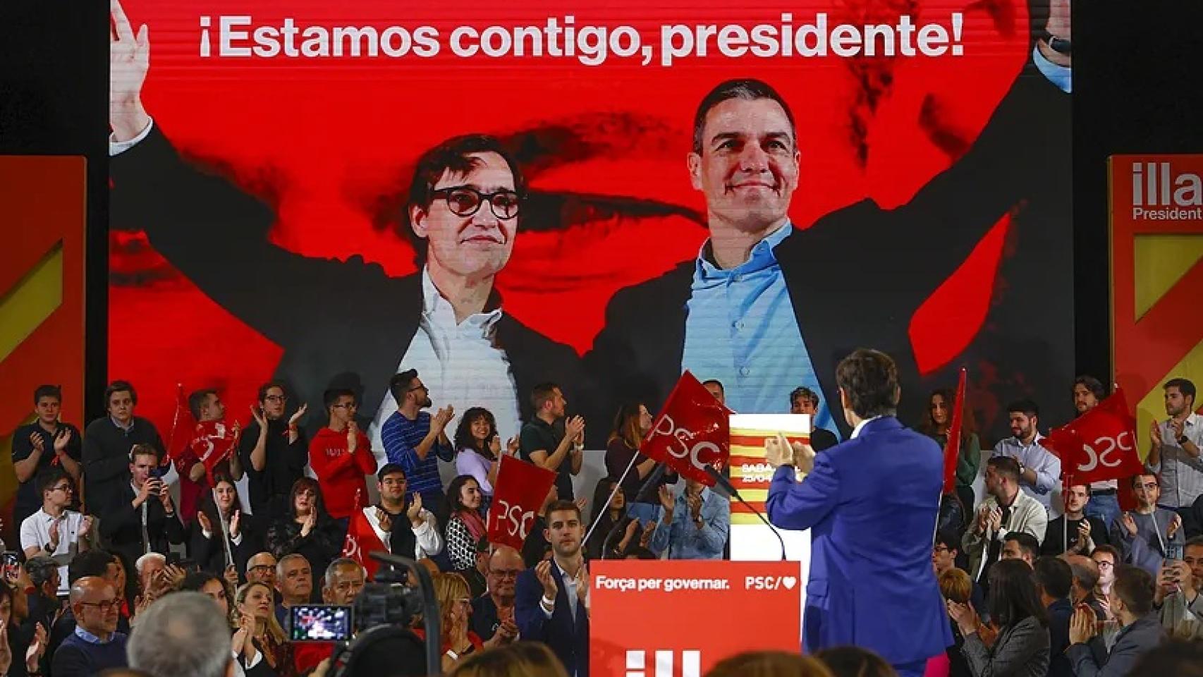 Salvador Illa, en una imagen de archivo de las elecciones catalanas de 2024.