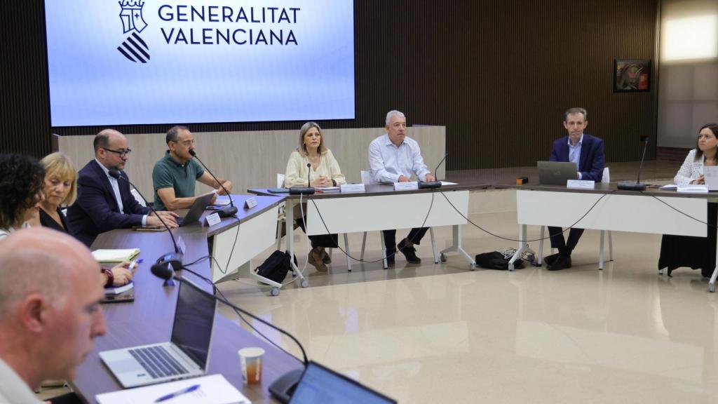 Reunión de este miércoles en la Conselleria de Educación. EE