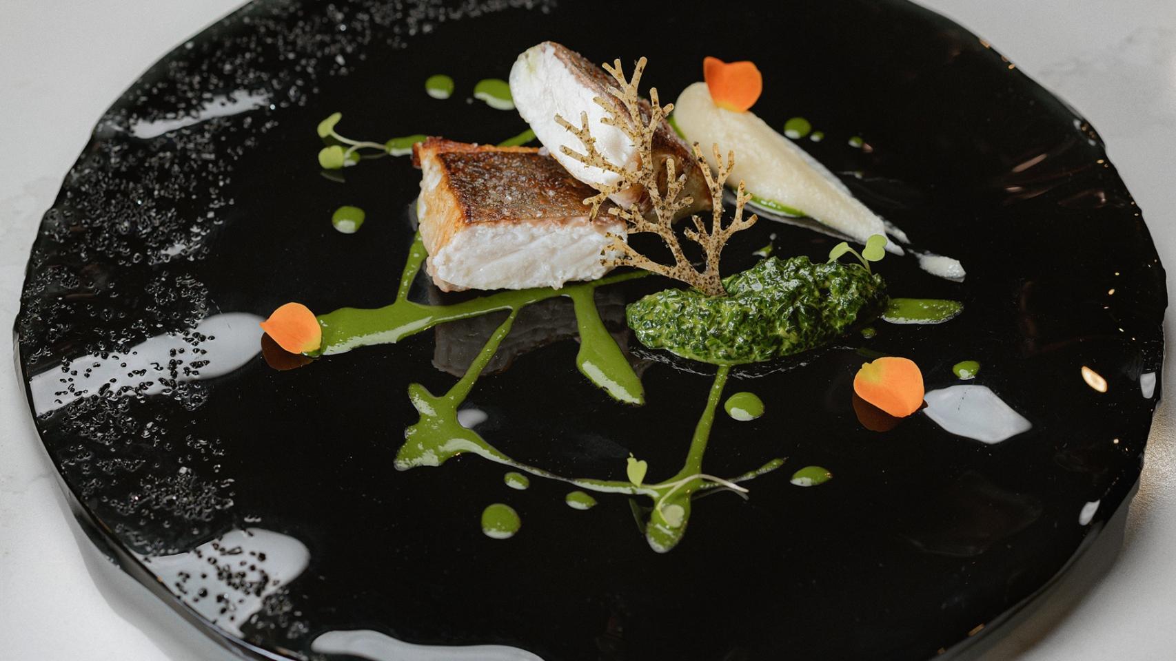 Uno de los platos con totoaba que sirven en el Valentín Imperial Riviera Maya.