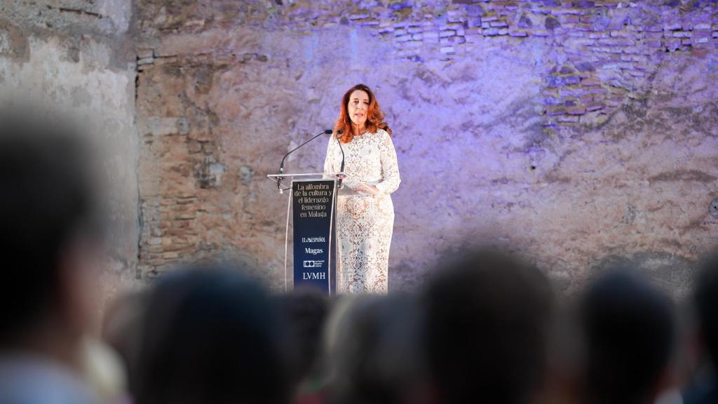 Antonia Ledesma, vicepresidenta tercera de la Diputacion de Málaga, durante su intervención.