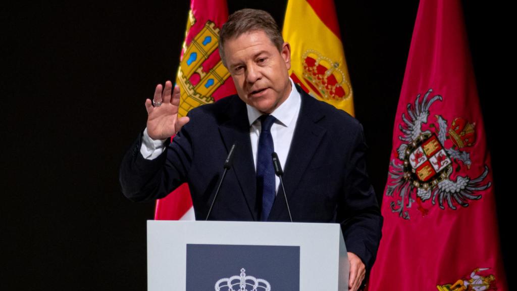 Emiliano García-Page, este miércoles en Toledo durante la entrega de Medallas al Mérito en las Bellas Artes.
