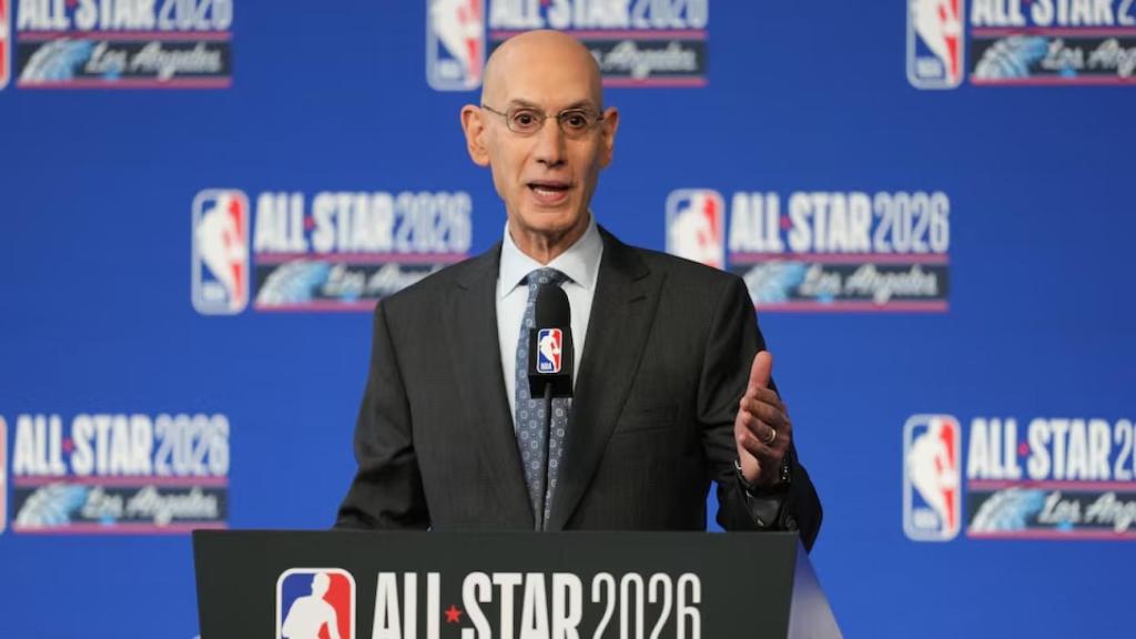Adam Silver durante el 'All Stars' de 2026. 