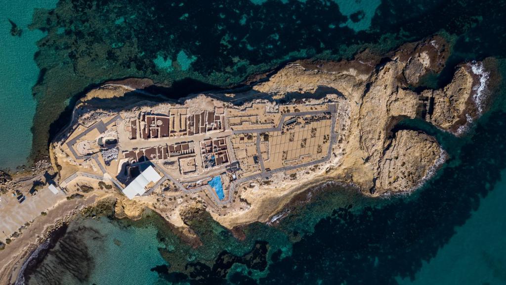 Vista aérea de la Illeta dels Banyets en El Campello