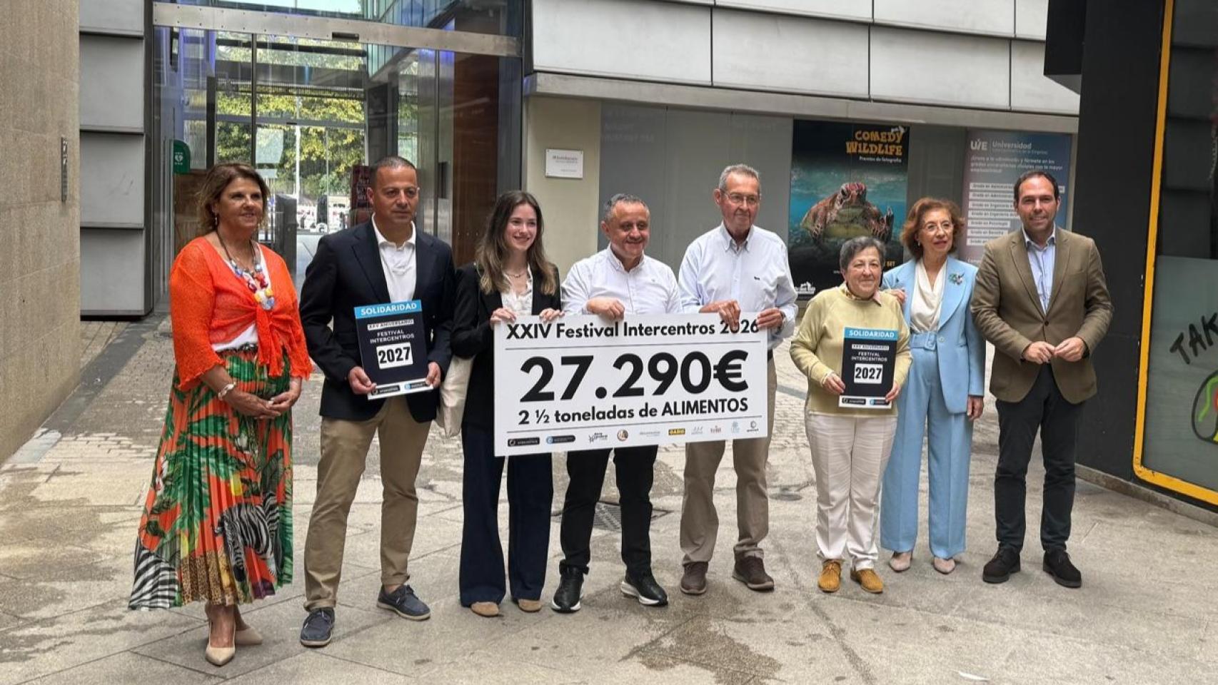 El festival Intercentros ha hecho entrega de la recaudación obtenida en la última edición