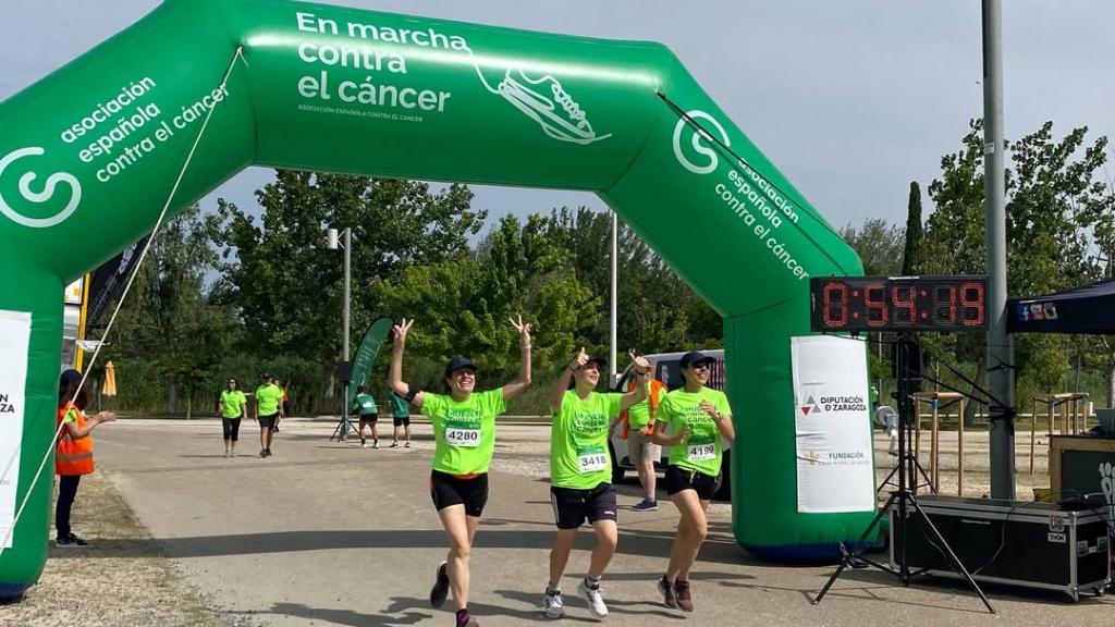 Llegada de la X Marcha Contra el Cáncer