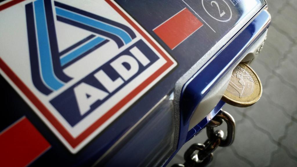 Cesta de la compra de Aldi. 