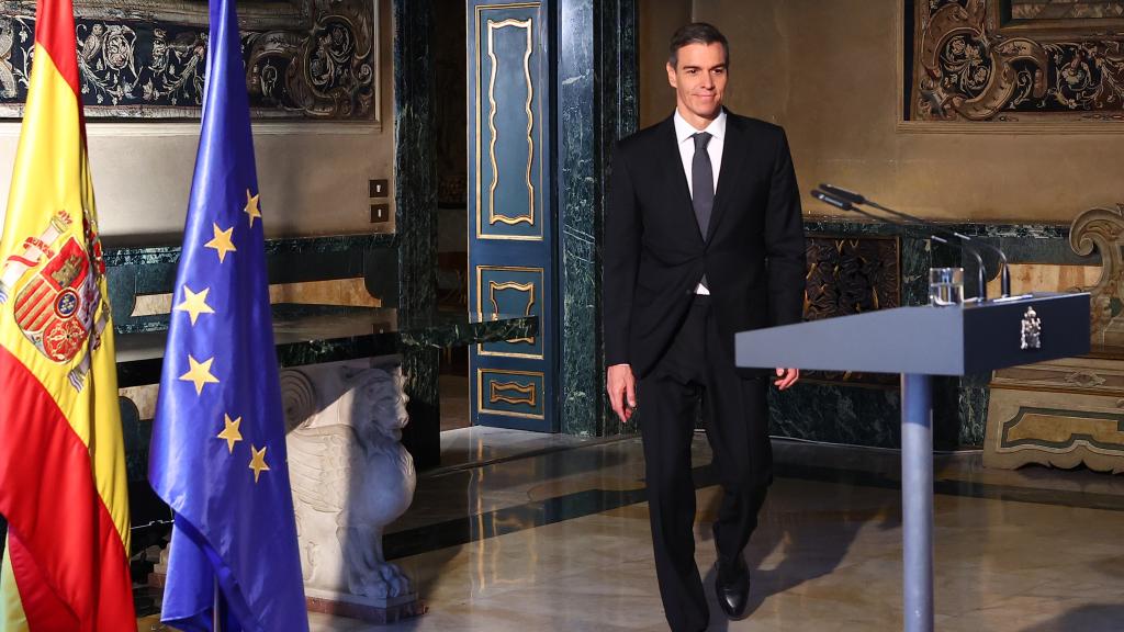 Pedro Sánchez, en el Vaticano. 