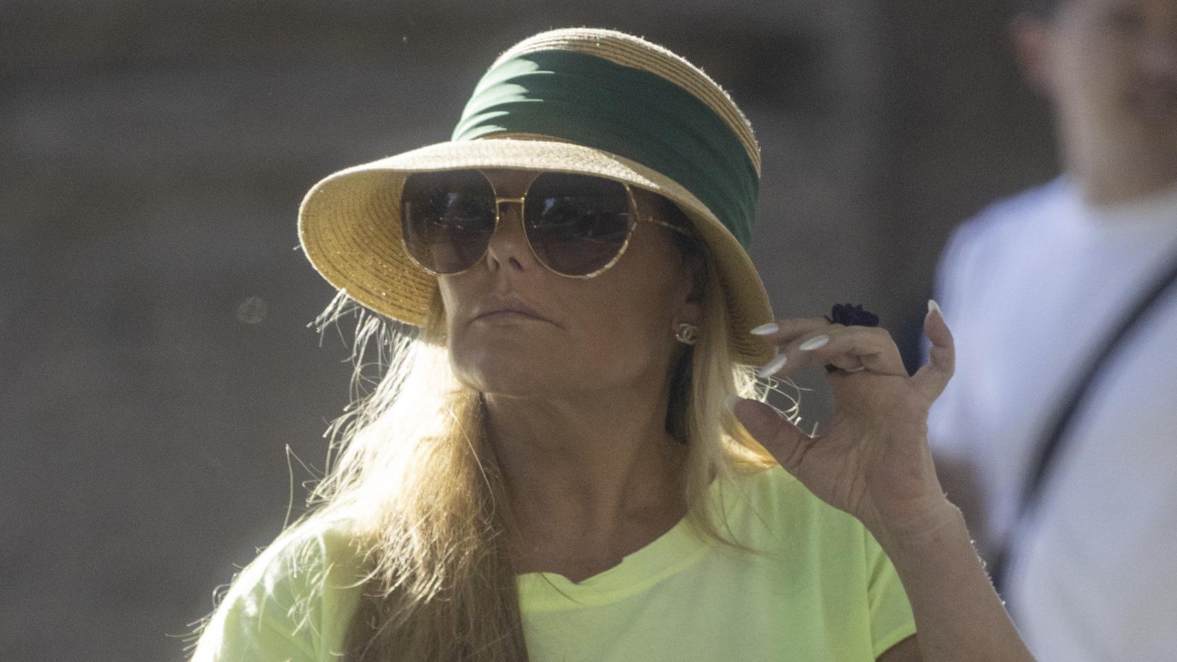 Amaia Montero, durante su paseo por Madrid. 