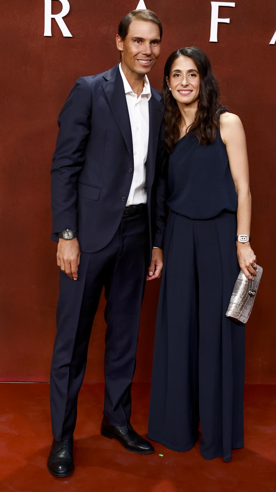 El matrimonio en la presentación del documental de Rafa Nadal.