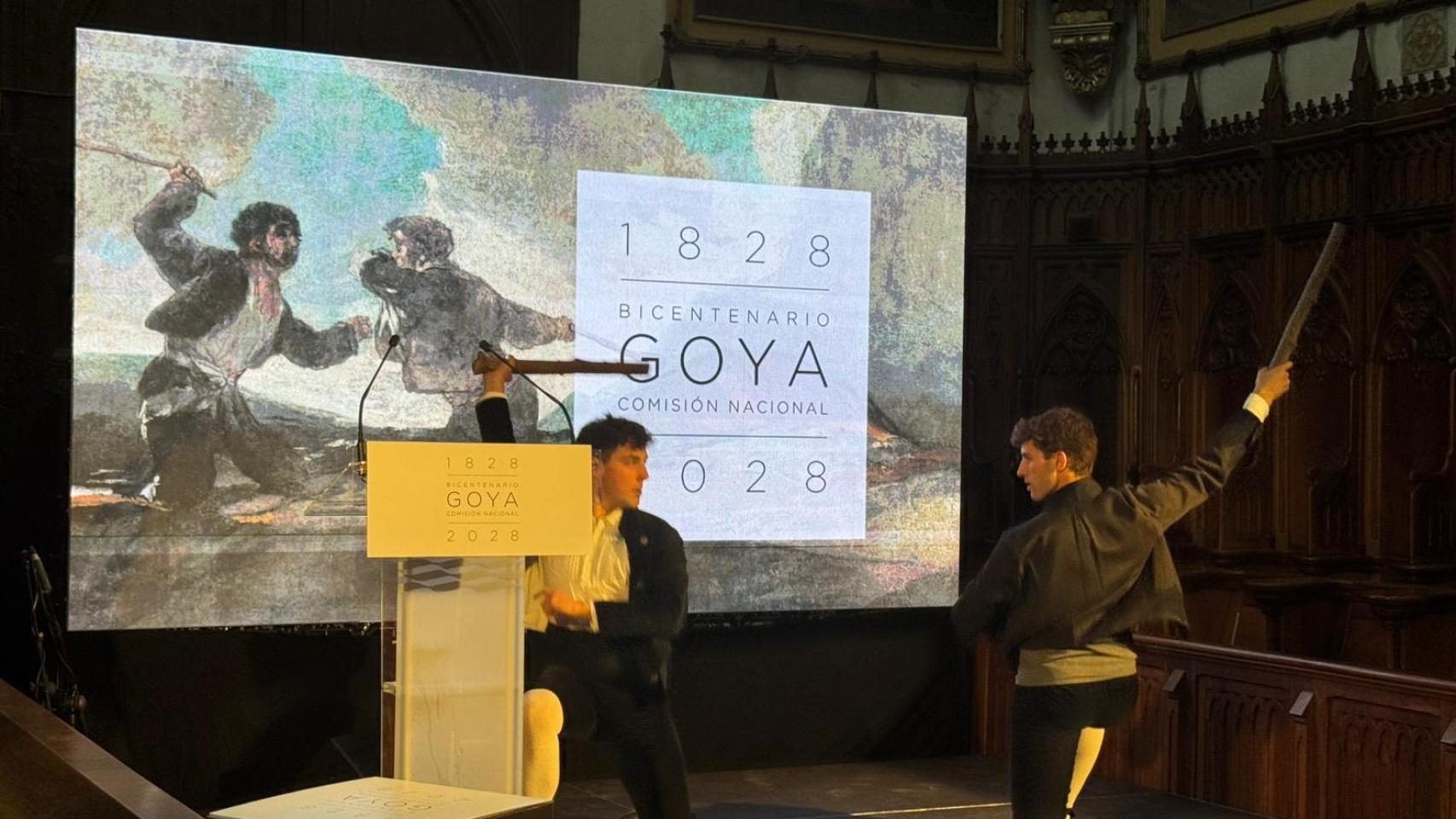 El acto ha tenido actuaciones que han fusionado la música y el baile con las pinturas de Goya.