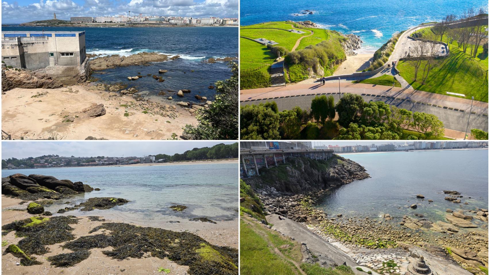 Pequeñas playas de A Coruña