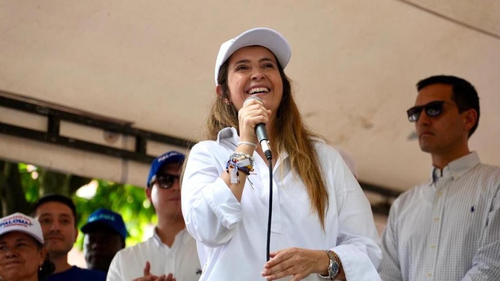Paloma Valencia durante su campaña presidencial.