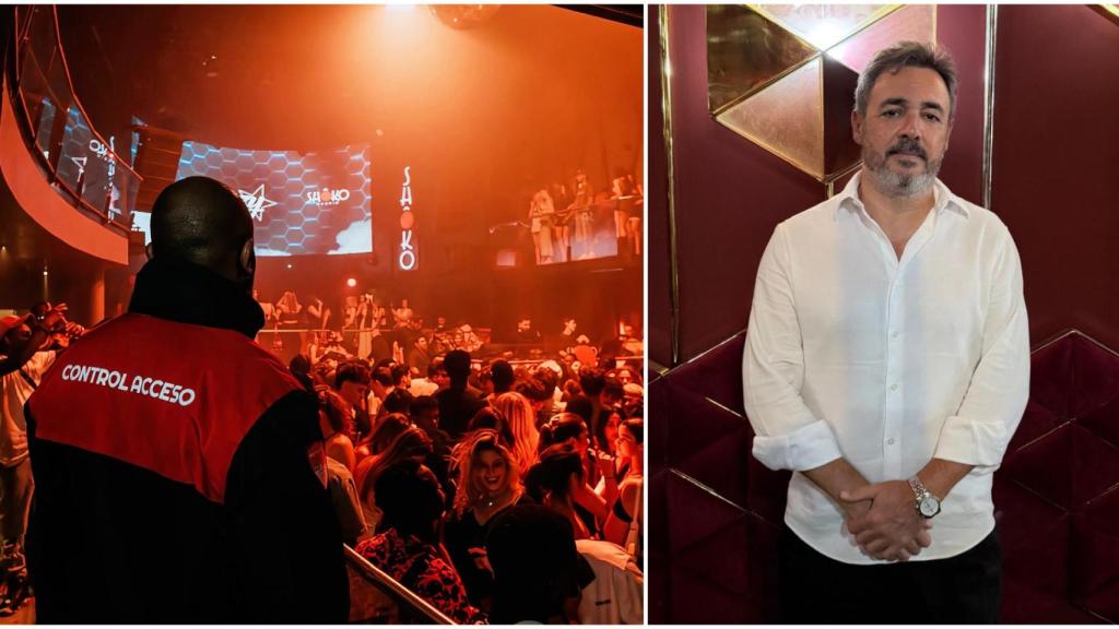 Controlador de acceso en la discoteca Sôko y Antonio Extremera, dueño de varias discotecas del centro de Madrid.