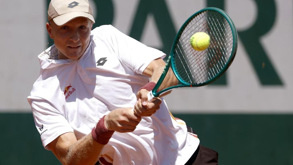 Martín Landaluce, en Roland Garros.